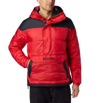 Columbia Jas Heren, Lodge Insulated Blauw Rood Zwart, 50ZPKABSU